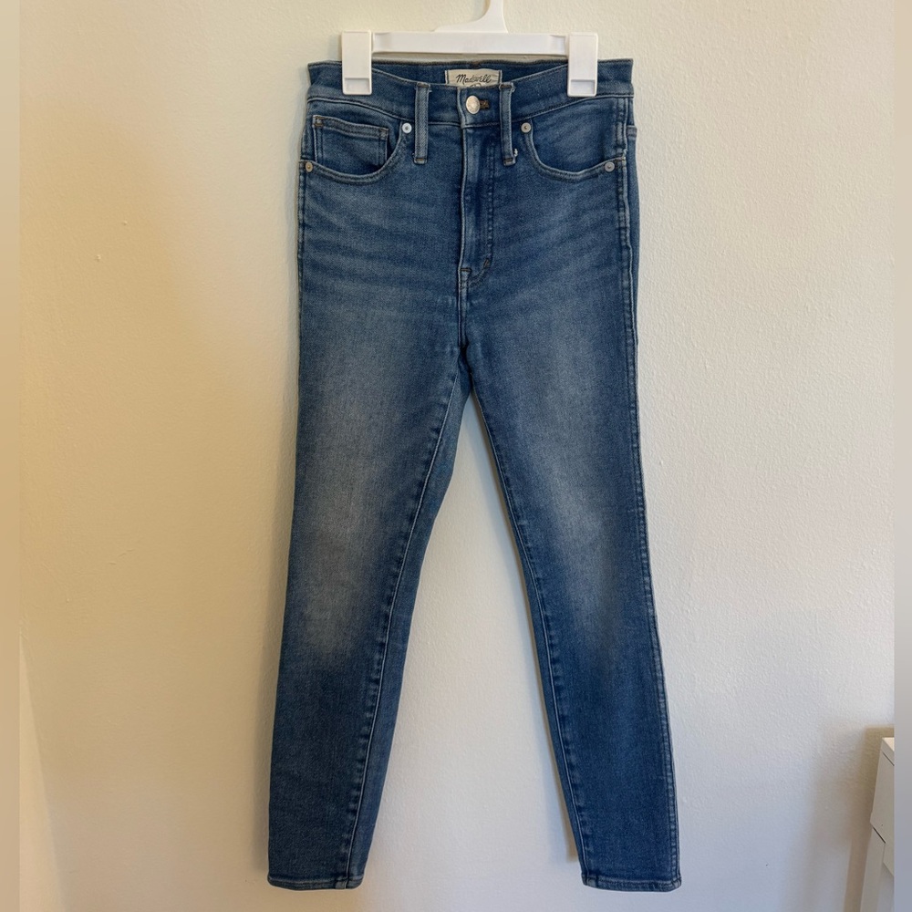 Madewell 10" High-Rise Skinny Crop Jeans Medium Wash Size 24 - Worn ONE time!